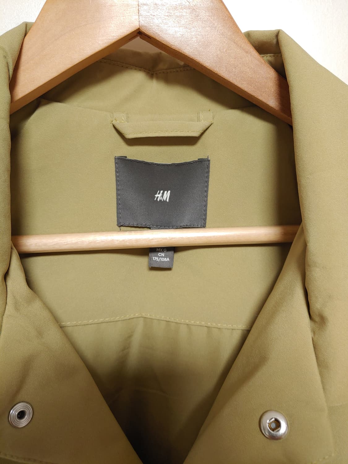 남성 H&M 25년 패딩 셔츠형 점퍼자켓  상품이미지5