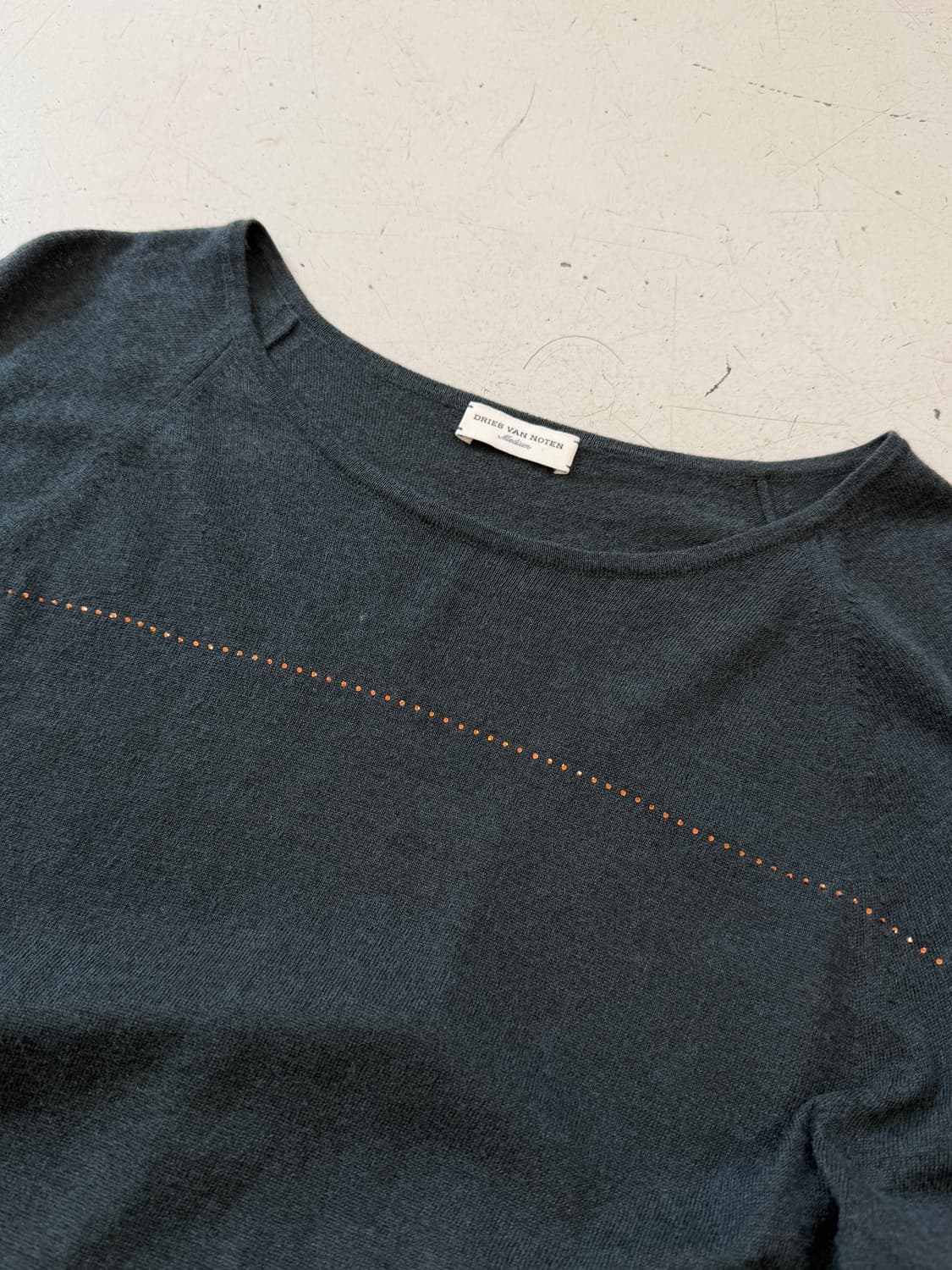 colorblock round knit  상품이미지3