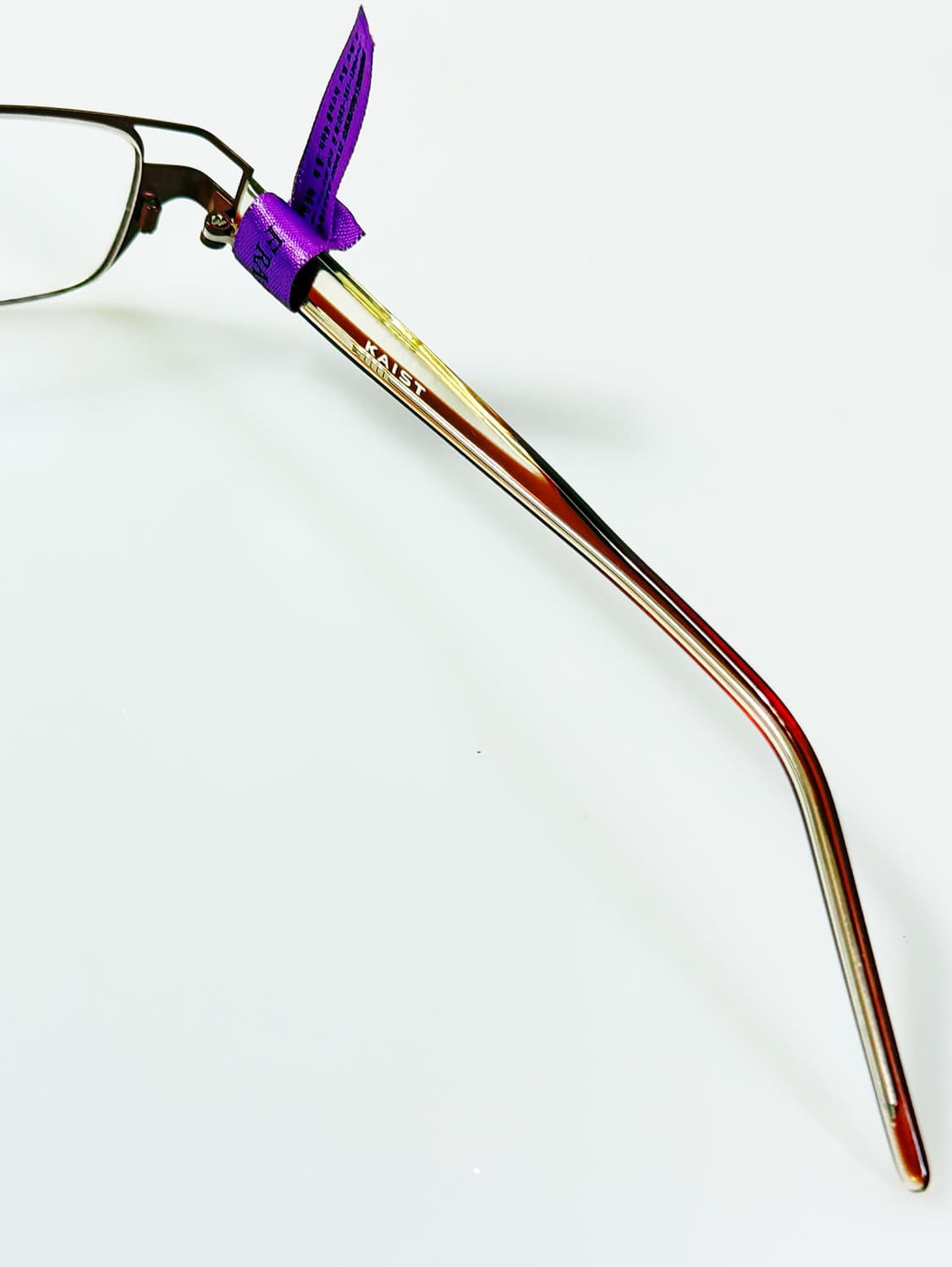 KAIST 브라운 티타늄 슬림 스퀘어 프레임 빈티지 안경 상품이미지7