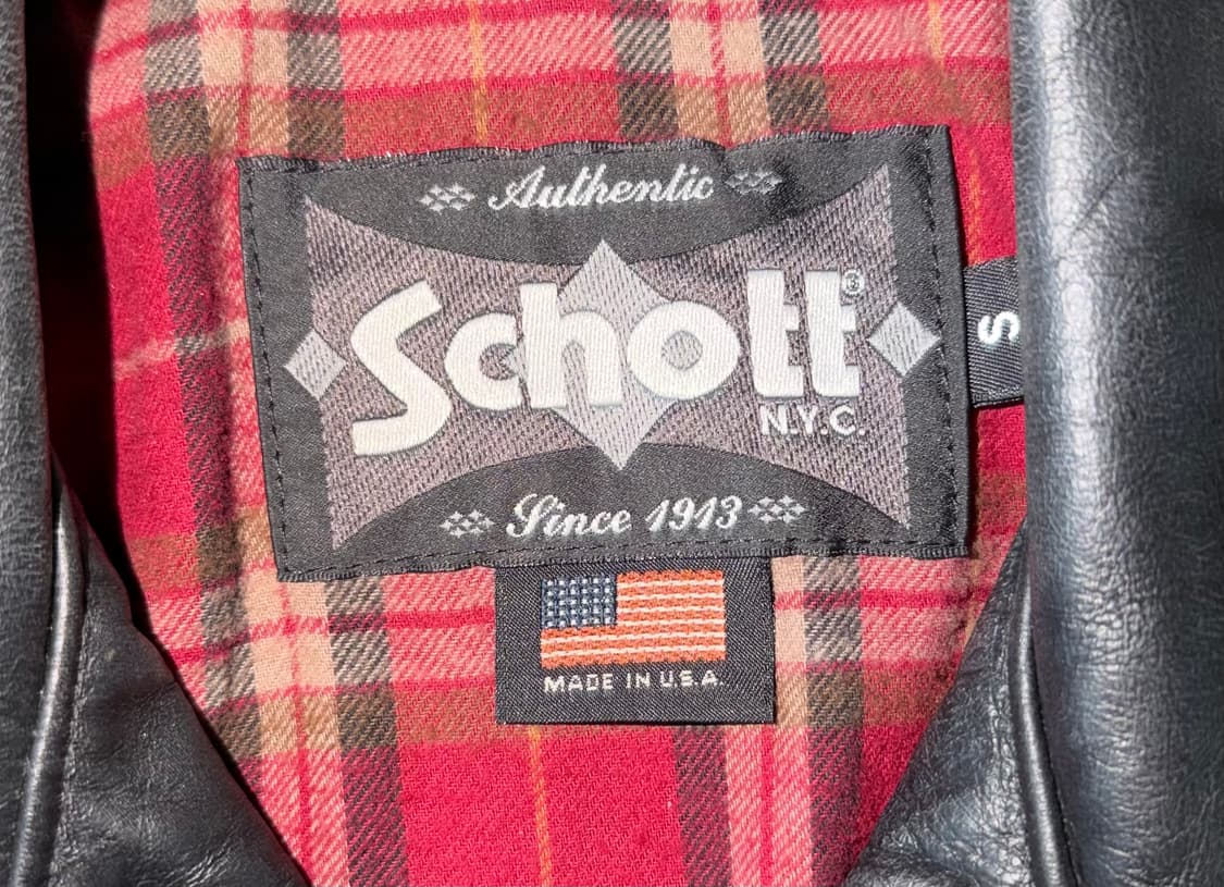 schott NYC 원스타 쇼트 626 더블라이더 가죽자켓 상품이미지5
