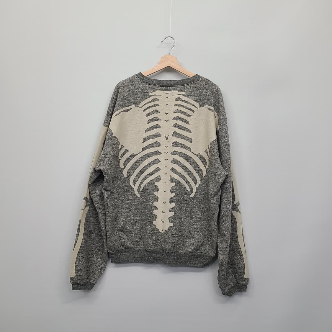 캐피탈 플리스 빅 크루넥 스웻 헤더 차콜 (5) 상품이미지2