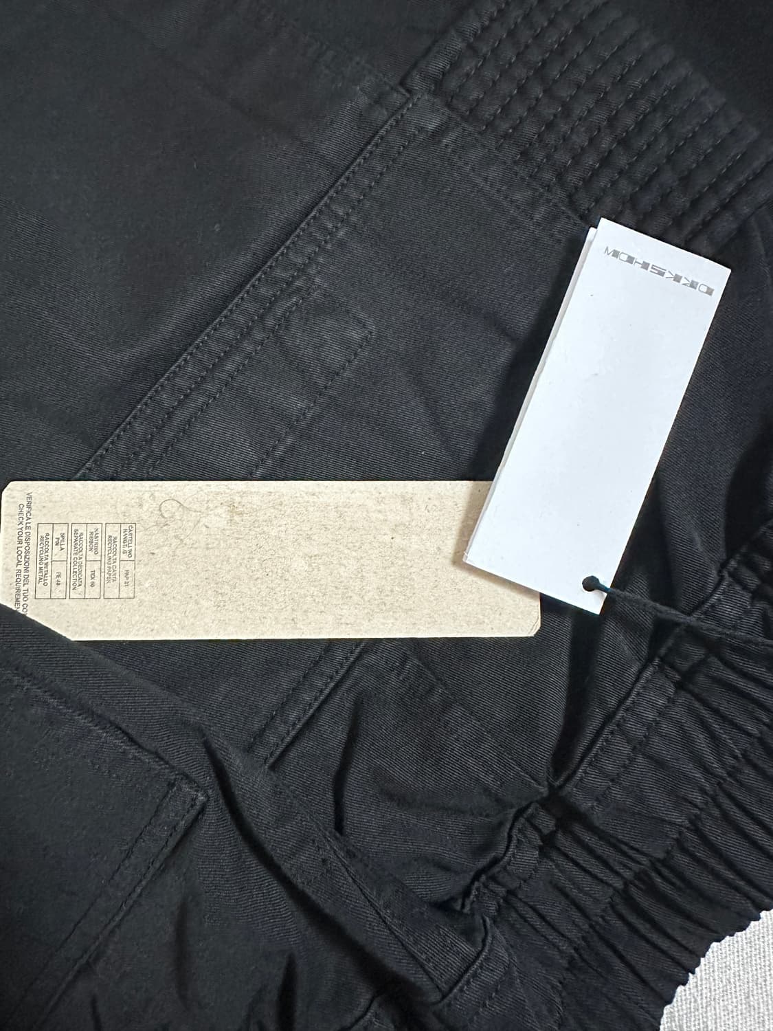 [S] 릭오웬스 다크쉐도우 와이드 크리치 카고 태권도 팬츠 TW 상품이미지5