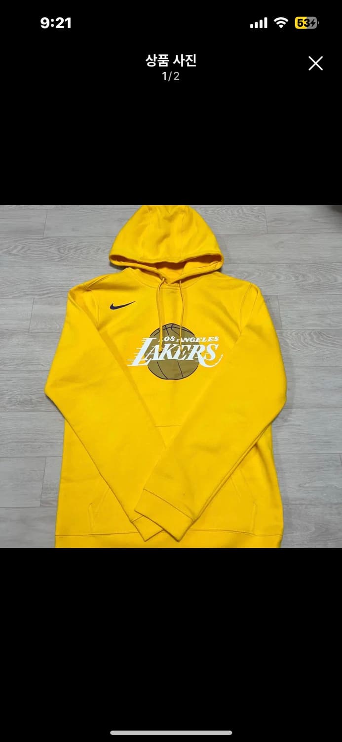 나이키 LA lakers 후드 새상품 S 상품이미지1