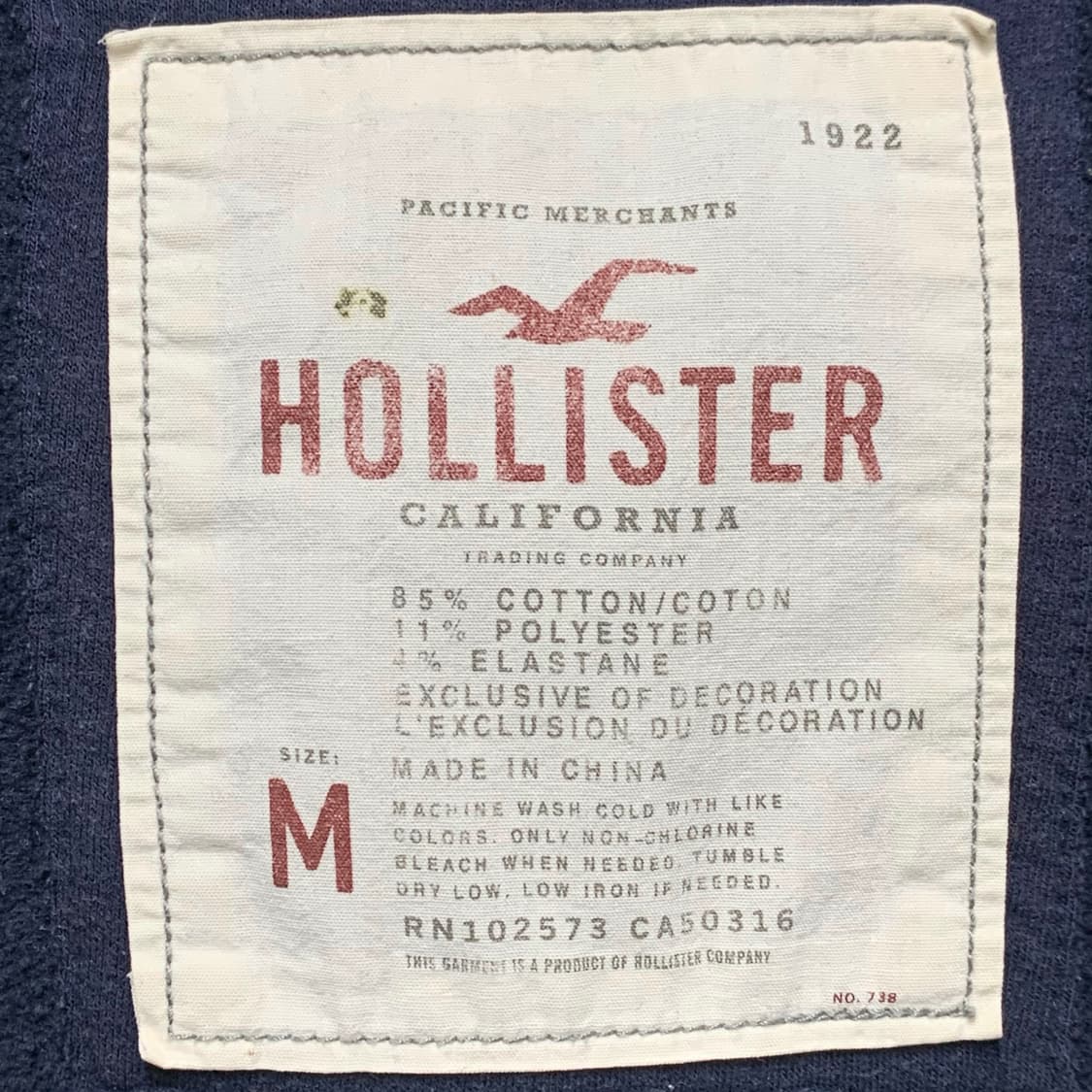 [M] 홀리스터 슬림핏 후드집업 상품이미지4