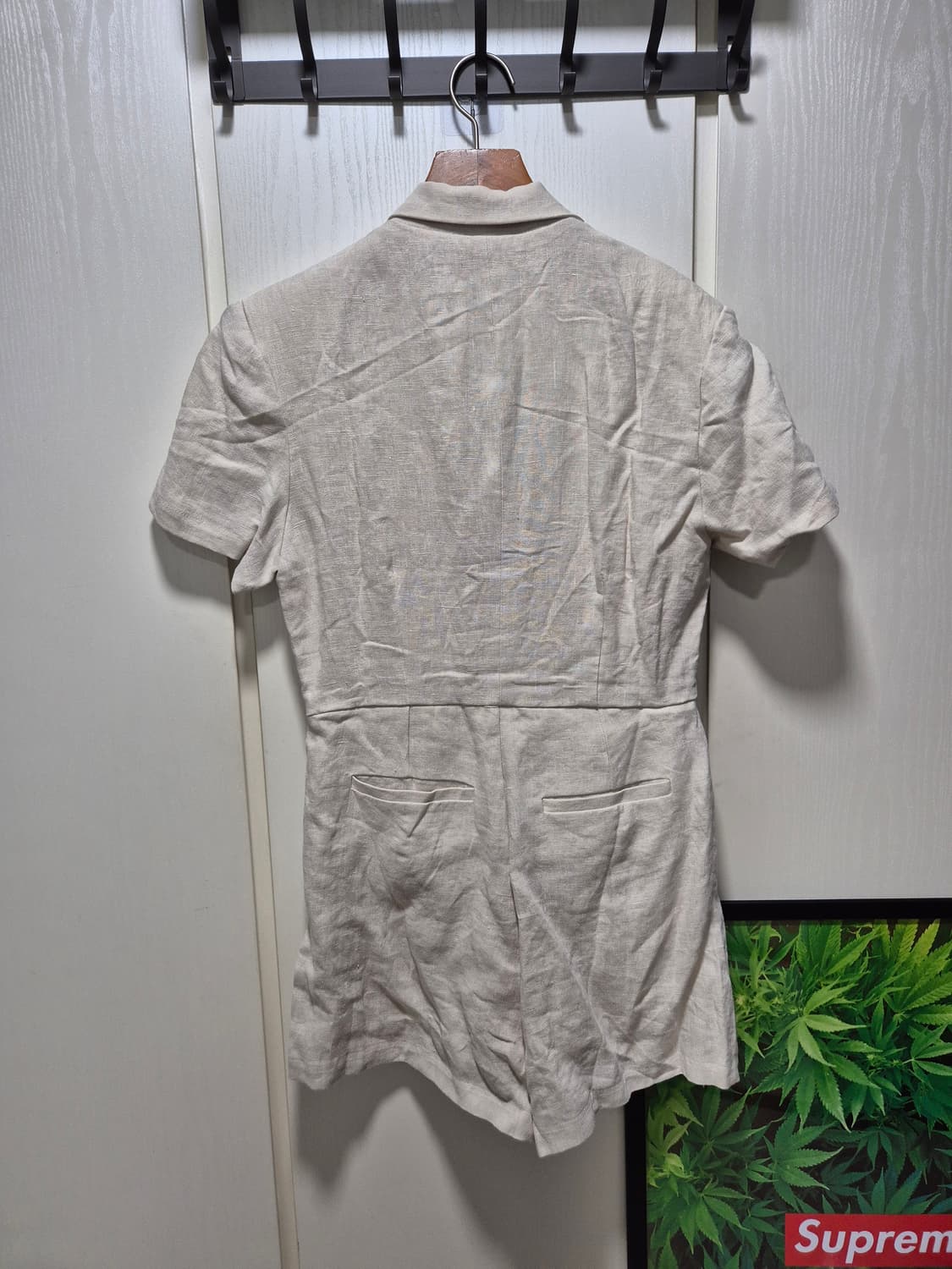 (타임세일)(새상품)스타일난다 린넨 반팔 점프수트 상품이미지10