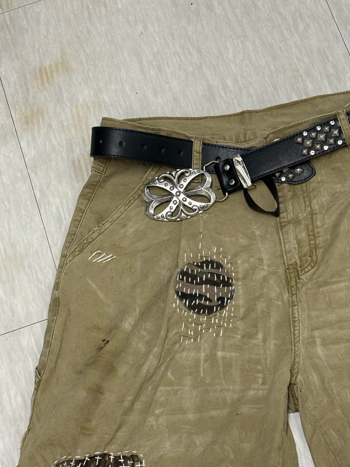 Sewing custom patch shorts  상품이미지3