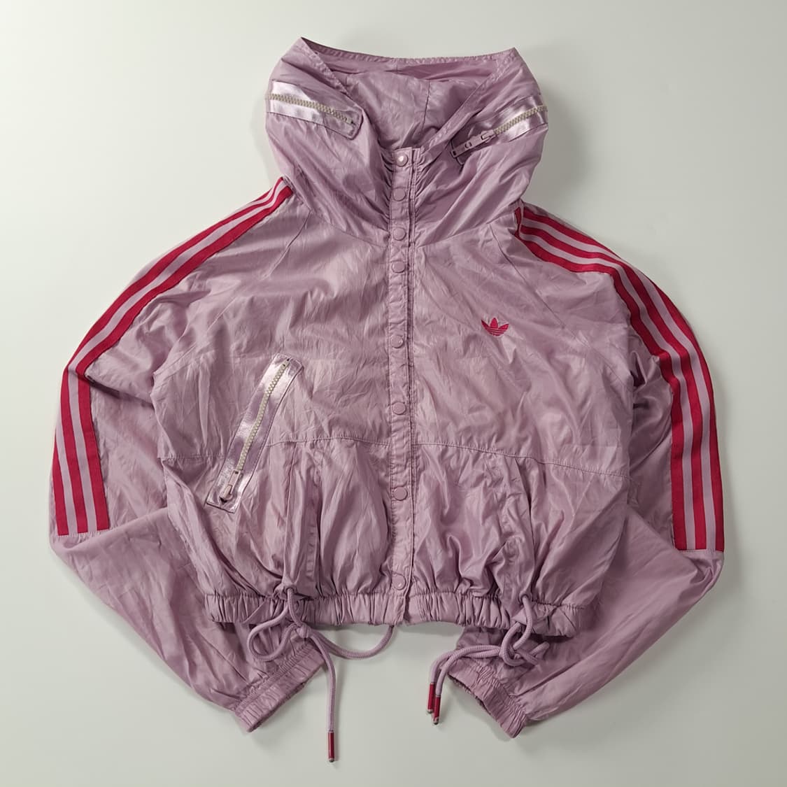 CK352 FREE 아디다스 00s 라벤더퍼플 후디 크롭 바람막이 자켓 상품이미지1