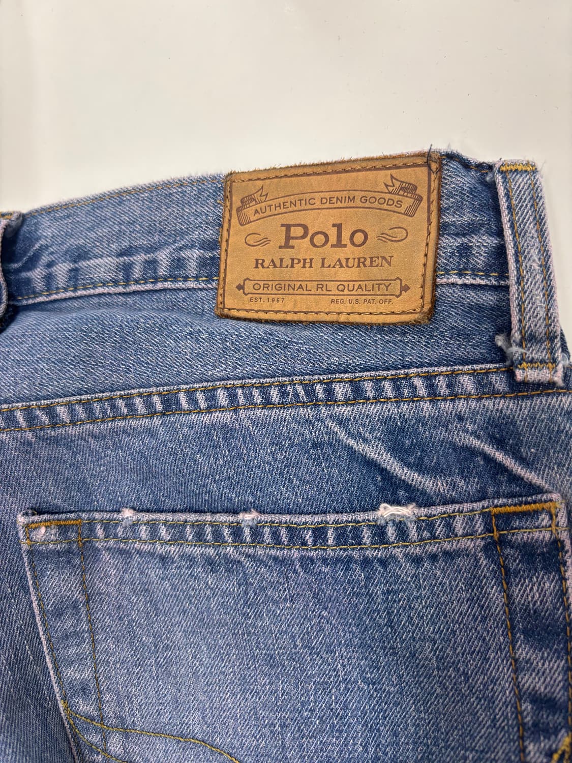 폴로 랄프 로렌 디스트레스드 데님 팬츠 상품이미지3