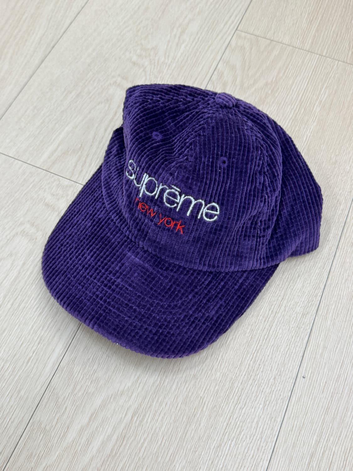 슈프림 코듀로이 캡 (퍼플,보라) 상품이미지1