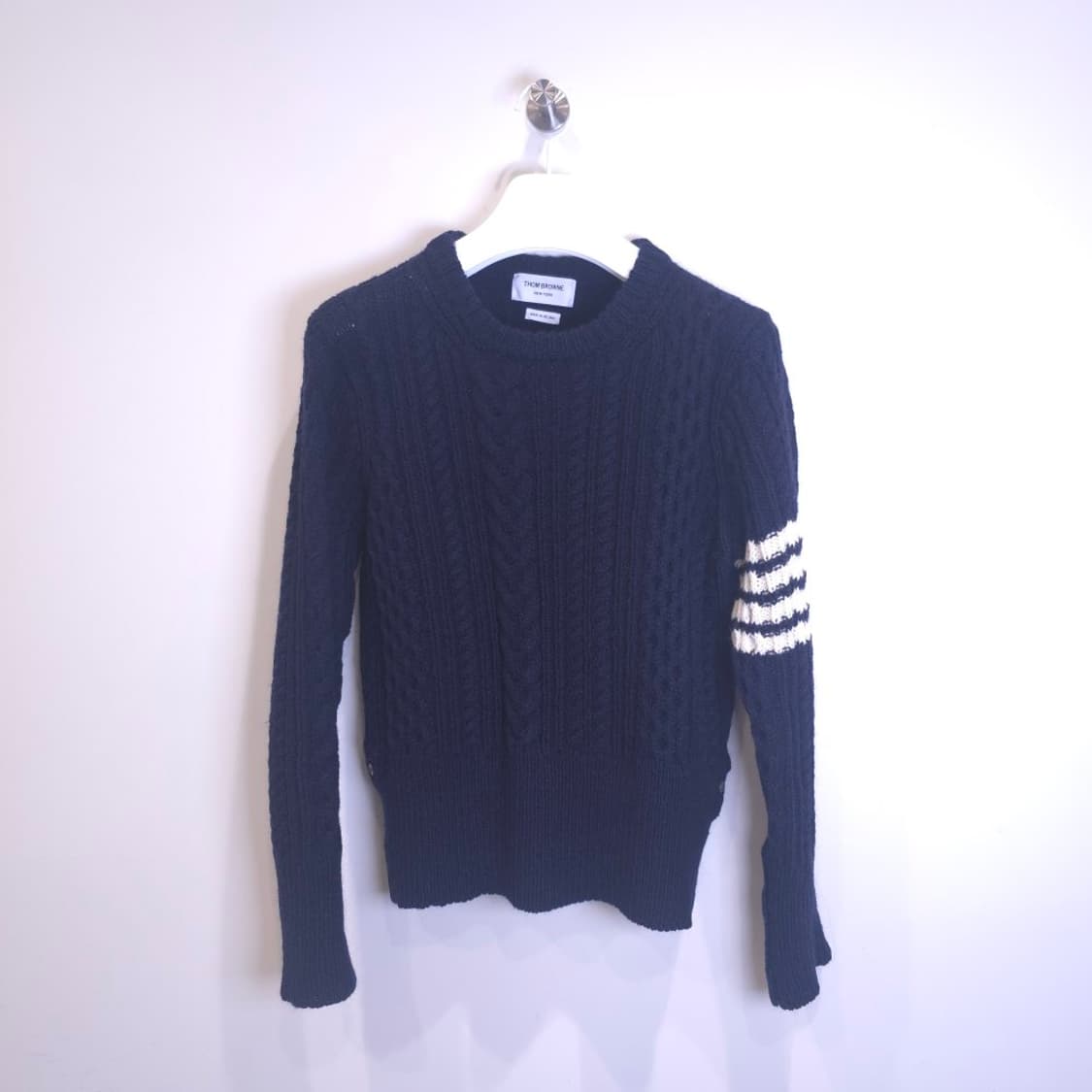 [중고/정품] 톰브라운 아란 케이블 사선 울 니트 3 상품이미지1