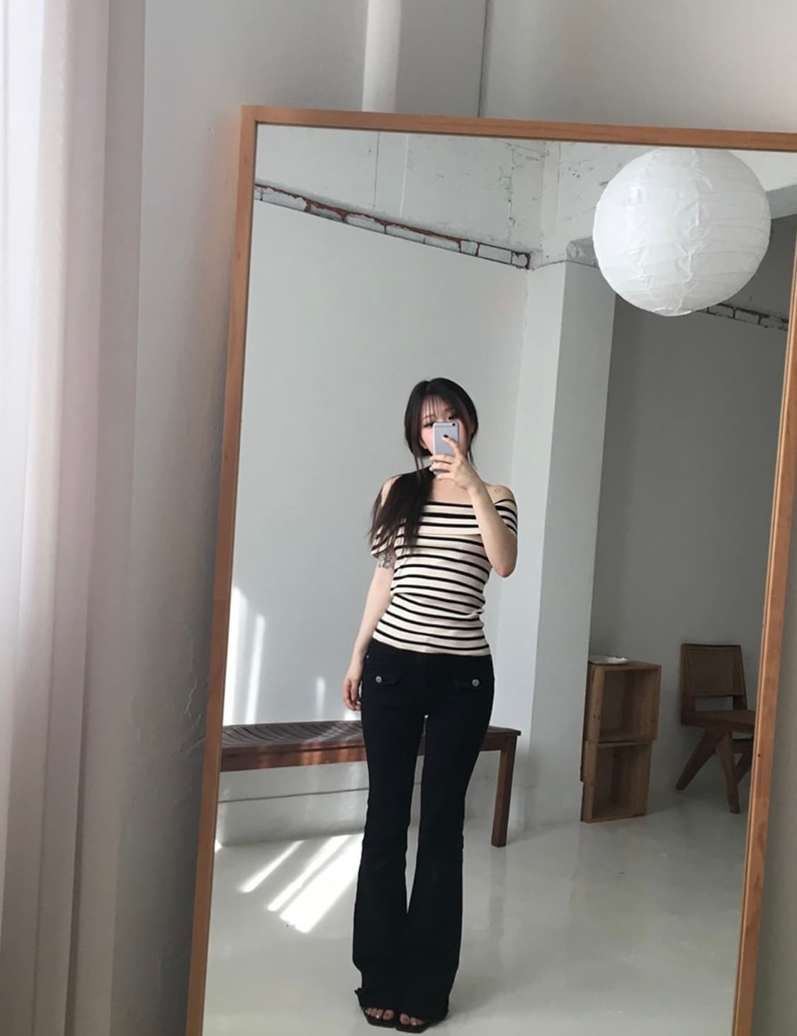 아워캐비넷 버튼 부츠컷 팬츠 s 상품이미지1