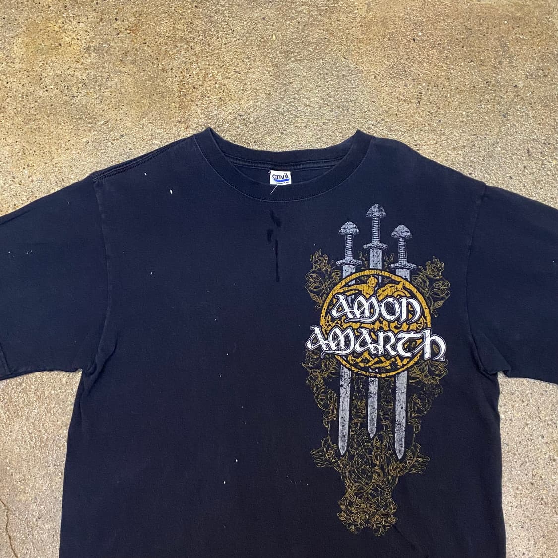 미국 빈티지 AMONAMARTH 로고 락티셔츠 반팔티 상품이미지2