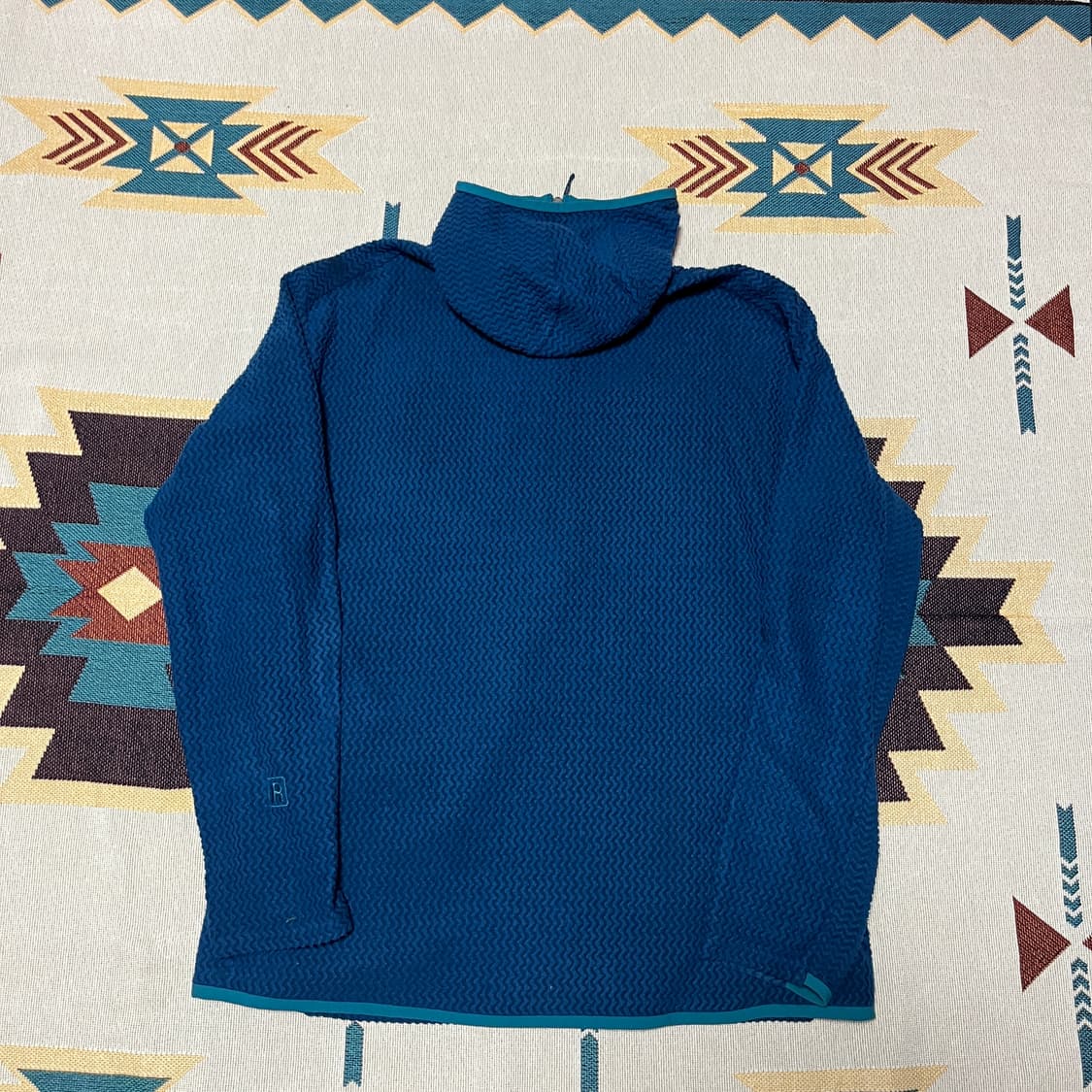 파타고니아 R1 에어 풀 집 후디 XL 라곰 블루 상품이미지6