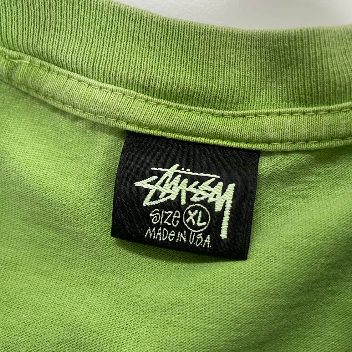 Stussy 스투시 그린 피그다이 8볼 반팔티 상품이미지7