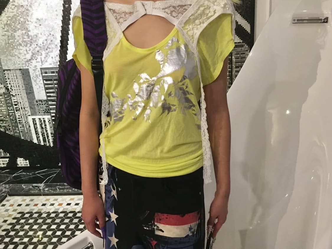 Neon yellow langerie top 상품이미지9