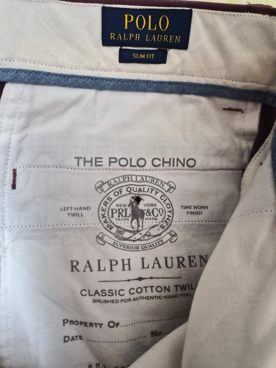 폴로 랄프로렌 면바지 32 슬림핏 상품이미지6