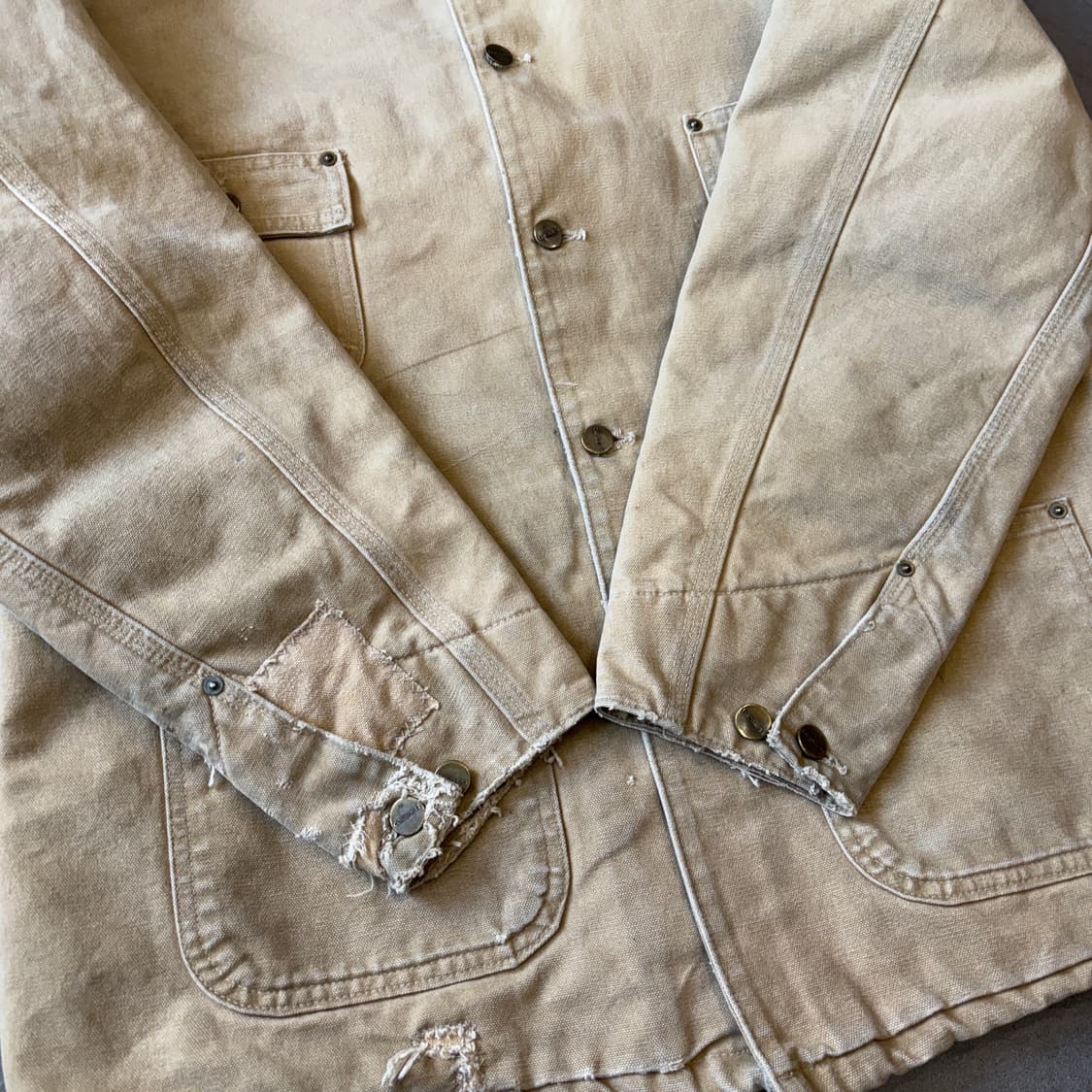 칼하트 정품 C02 베이지 덕 초어 자켓 상품이미지7