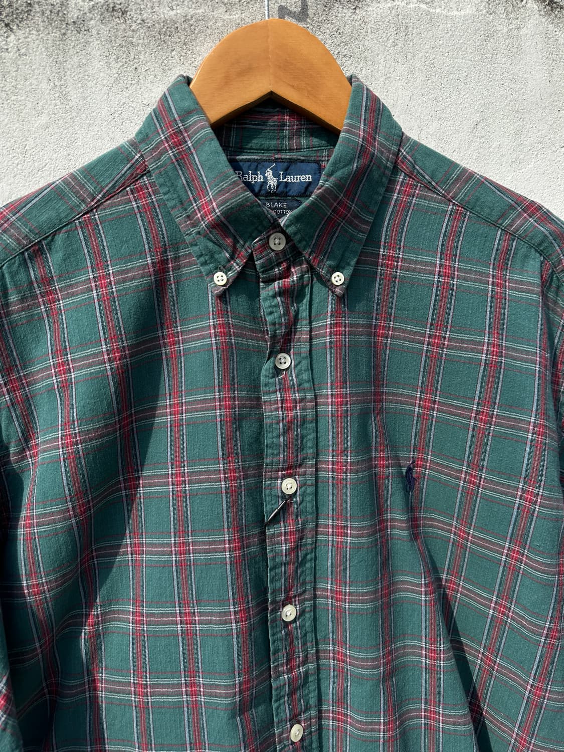 [XL] 폴로 랄프로렌 그린 체크 셔츠 상품이미지2