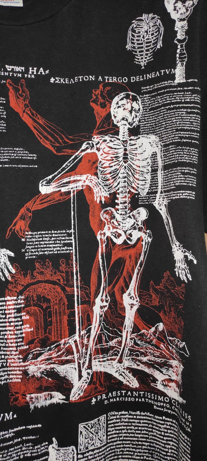 90s anatomy 해부도 티셔츠 상품이미지4