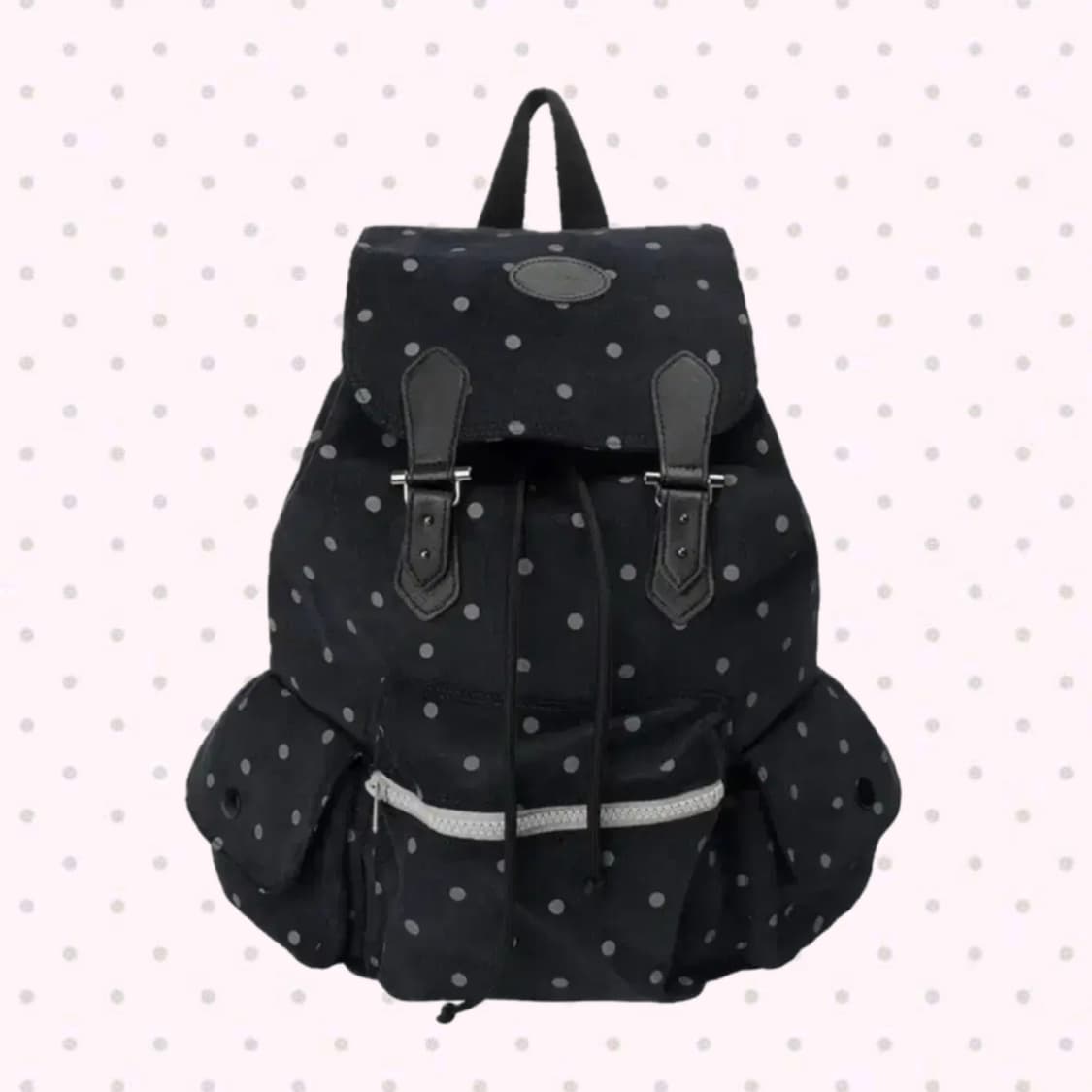 오헤시오 도트 백팩 네이비 상품이미지1