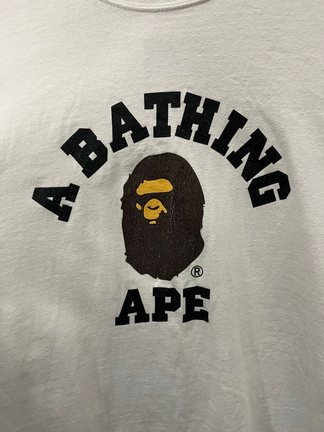 베이프 컬리지 화이트 반팔 티셔츠 #csz695 상품이미지3