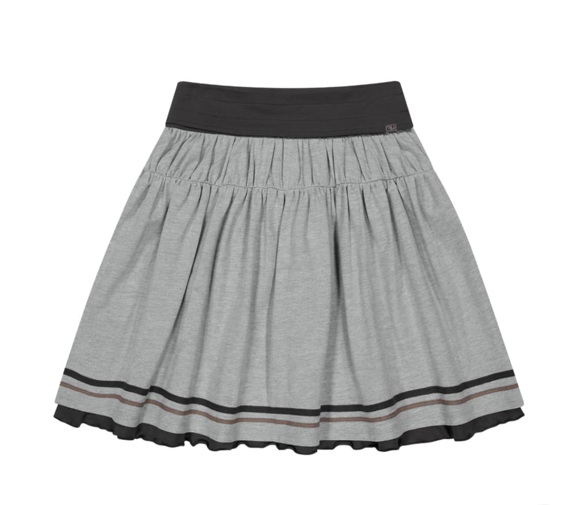 코이세이오 브라이스 폴딩 셔링 스커트 2 사이즈 멜란지 그레이 상품이미지1
