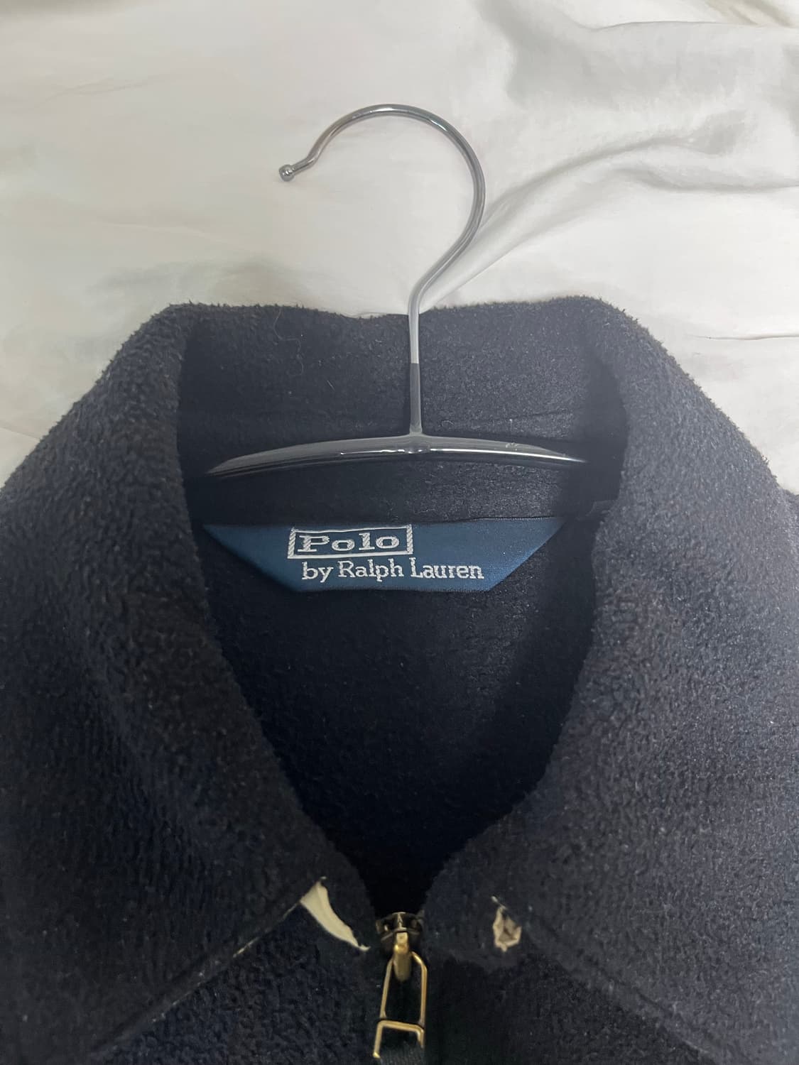 [M] 빈티지 랄프로렌 폴로 플리스 폴라텍 자켓 블랙 팝니다. 상품이미지3