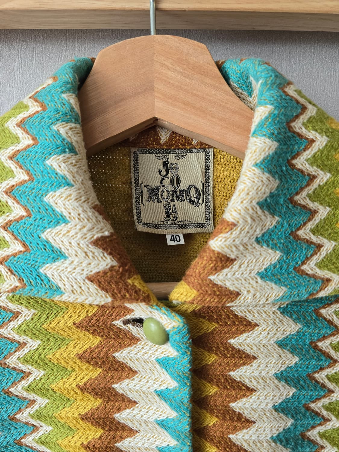 Jocomomola Zigzag Pattern Knit Jacket 상품이미지4