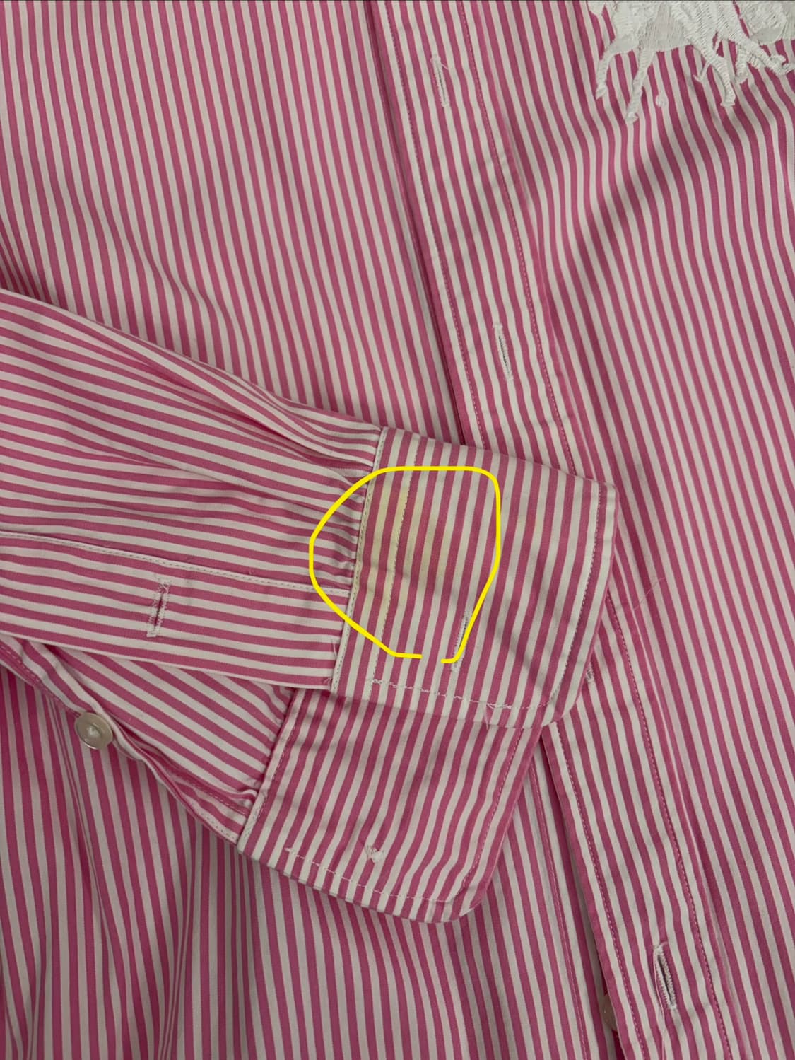 [2] 랄프로렌 스포츠 핑크 스트라이프 셔츠 상품이미지4