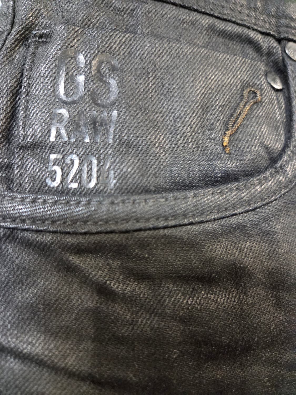 G-Star Raw 블랙 데님 바지(W30/L32) 상품이미지3