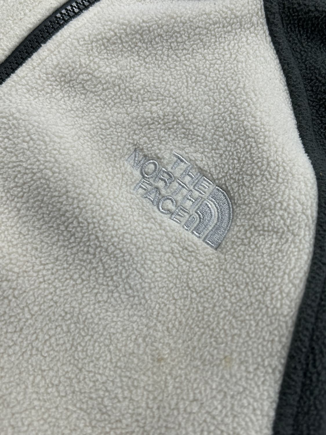 노스페이스 그레이 배색 집업 플리스 S  상품이미지5