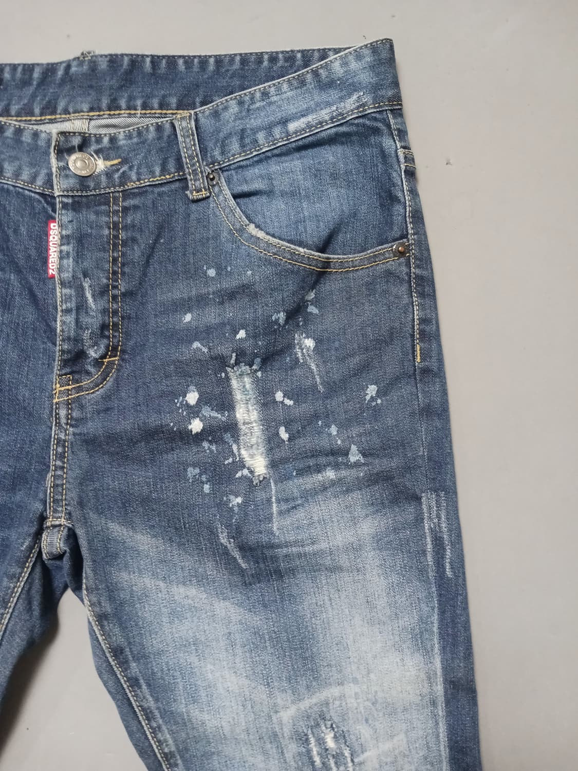 [48] 디스퀘어드2 페인트 디스워싱 슬림진 청바지 32 33 상품이미지4