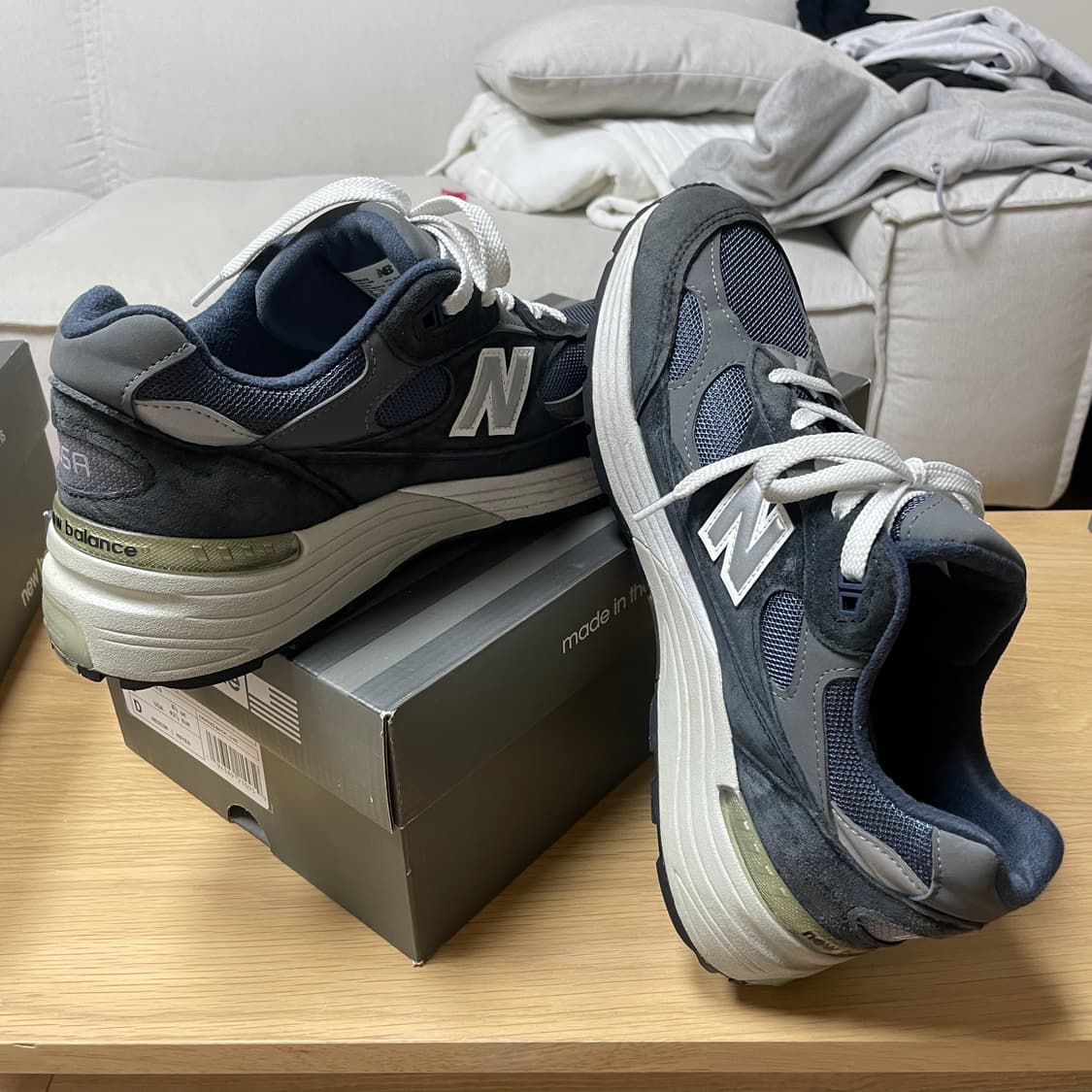 뉴발란스992 메이드인 USA 네이비 D스탠다드(M992GG)/270 상품이미지5