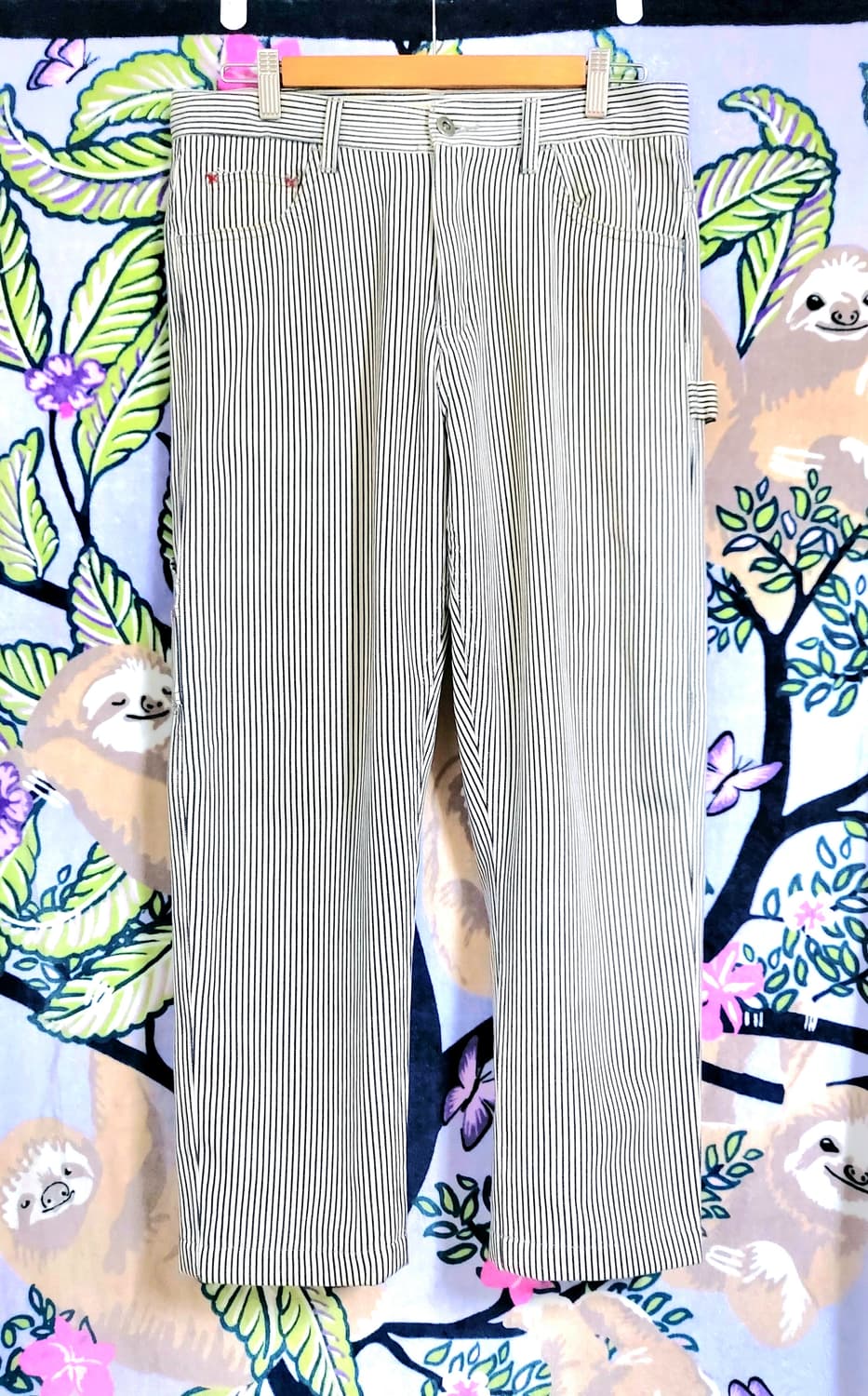 ♤필독♤ 빈티지 스트라이프 워크 팬츠 상품이미지1