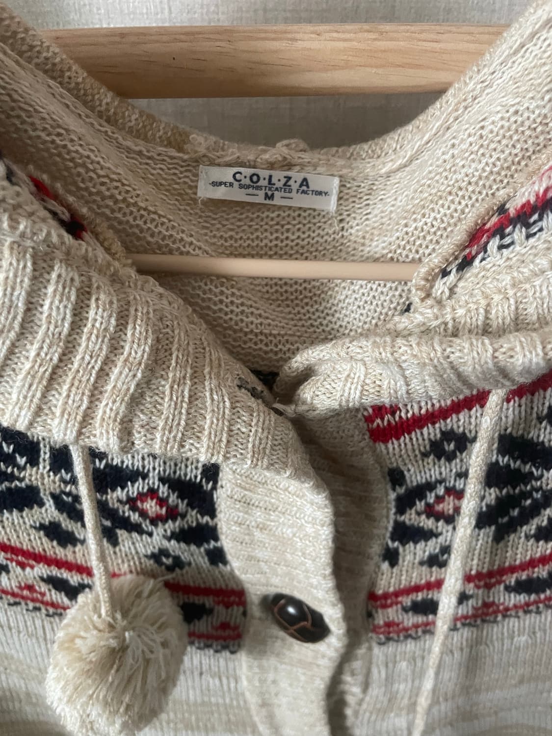 모리걸 빈티지 노르딕 후드 폼폼이 케이프❤️❄️ 상품이미지3