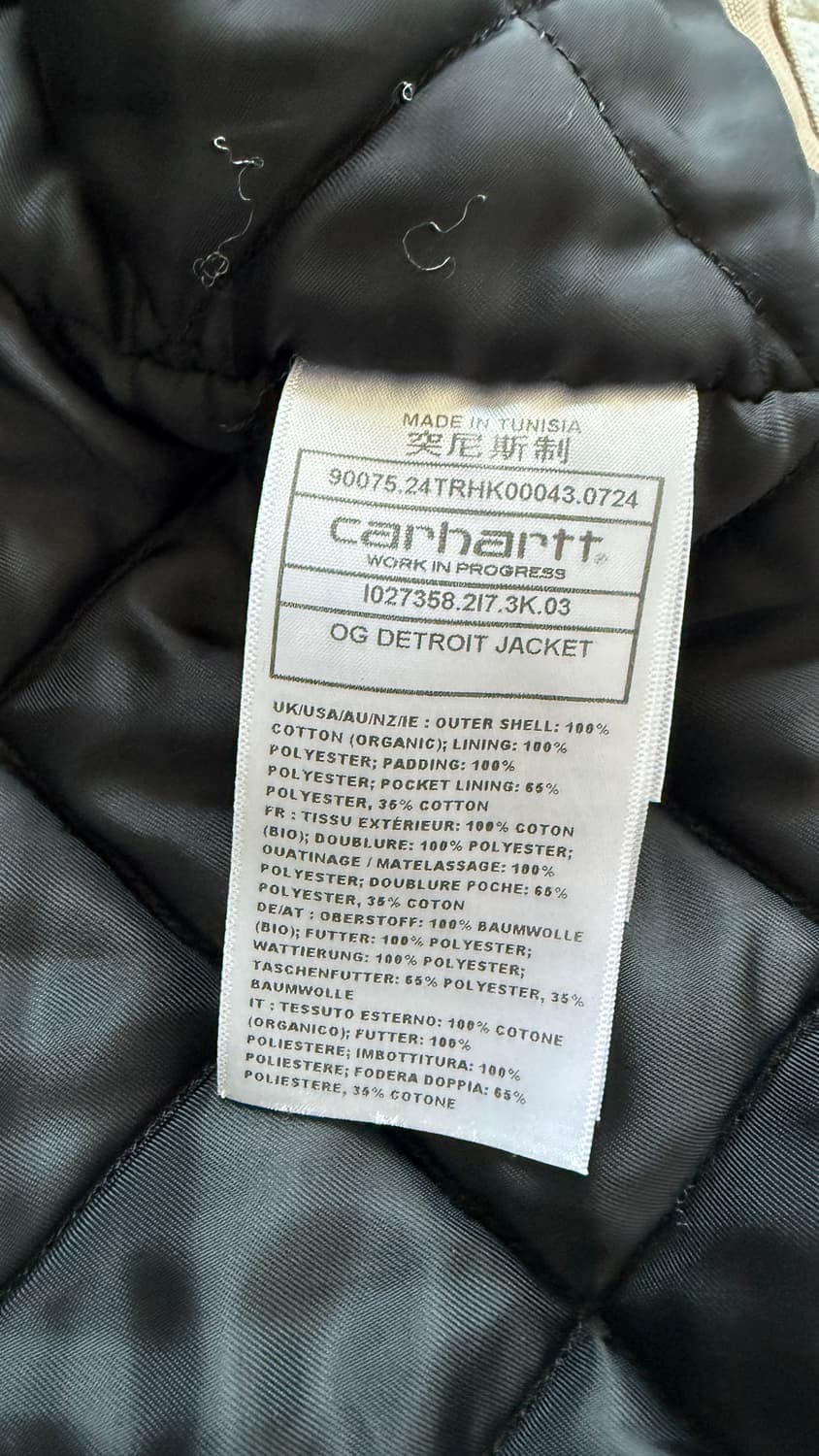 (M) 칼하트 WIP OG 디트로이트 자켓 피넛 상품이미지10