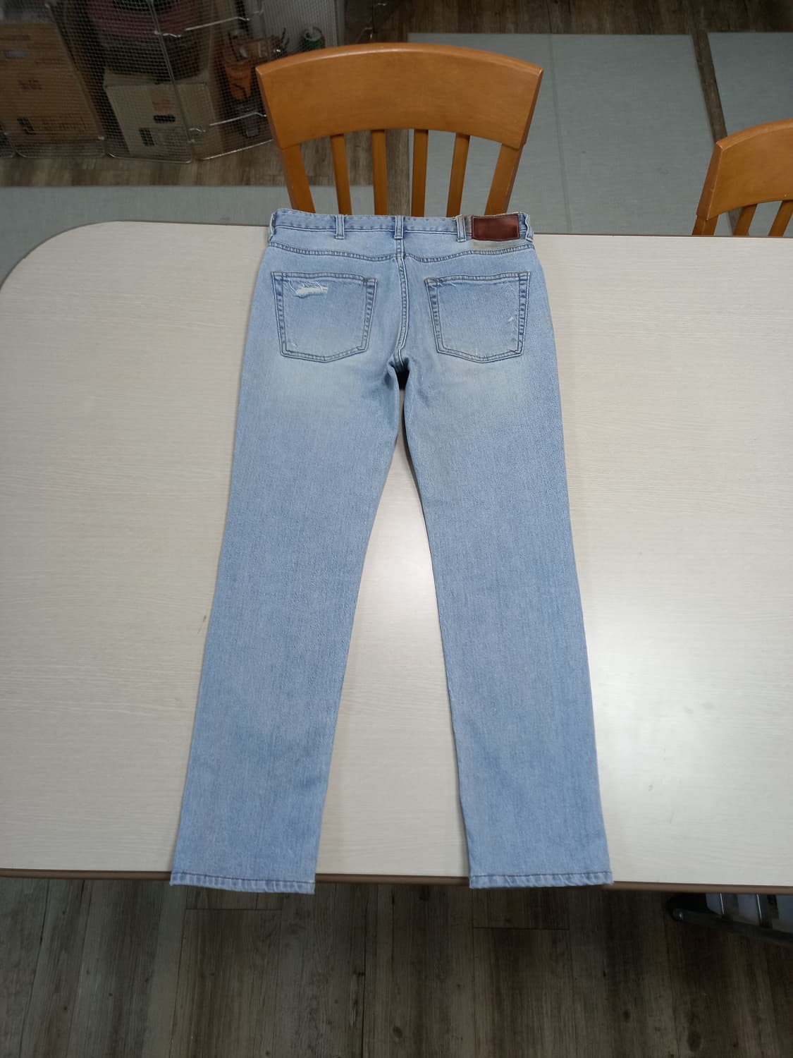 28-29 SOLID HOMME 데미지워싱 스판 슬림일자진 28-934 상품이미지2