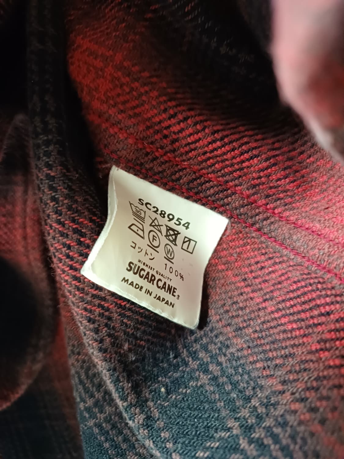 슈가케인 옴브레 체크셔츠 L 상품이미지4