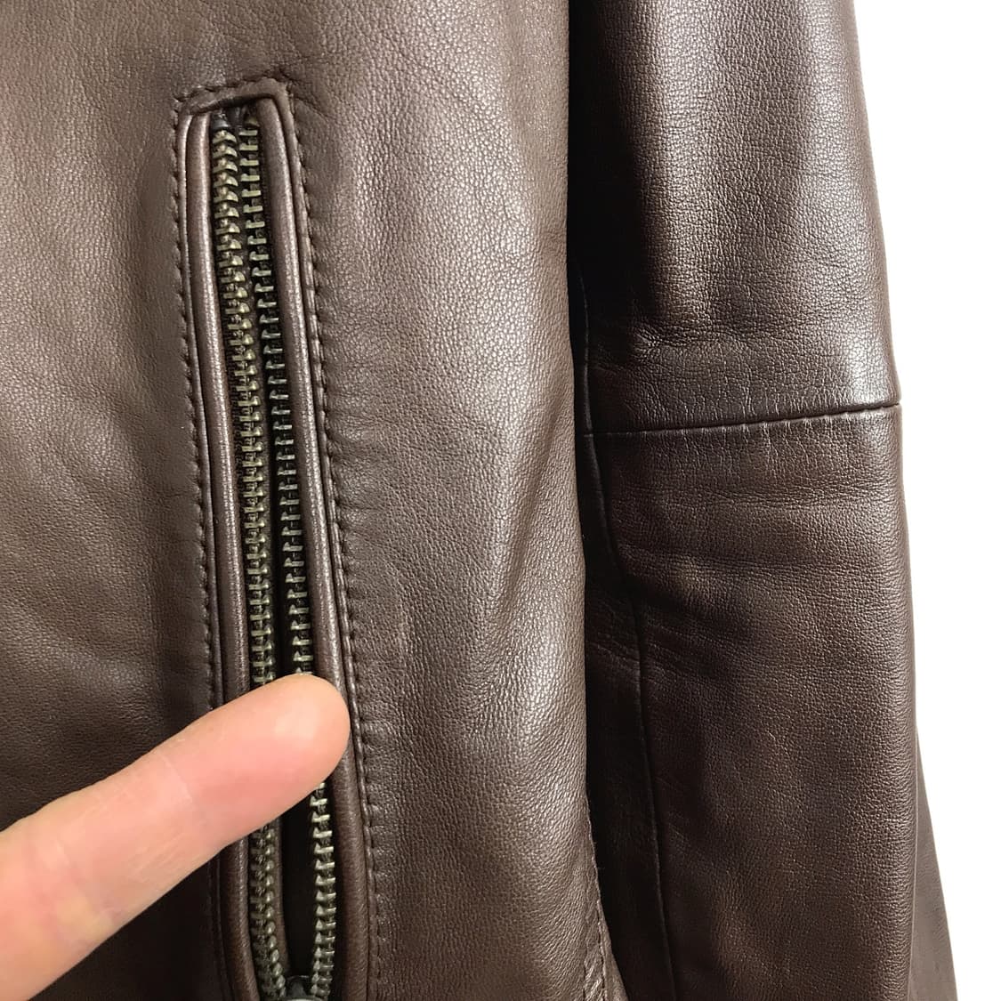 워모 LUOMO 슬림핏 양가죽 자켓 남성95 상품이미지5