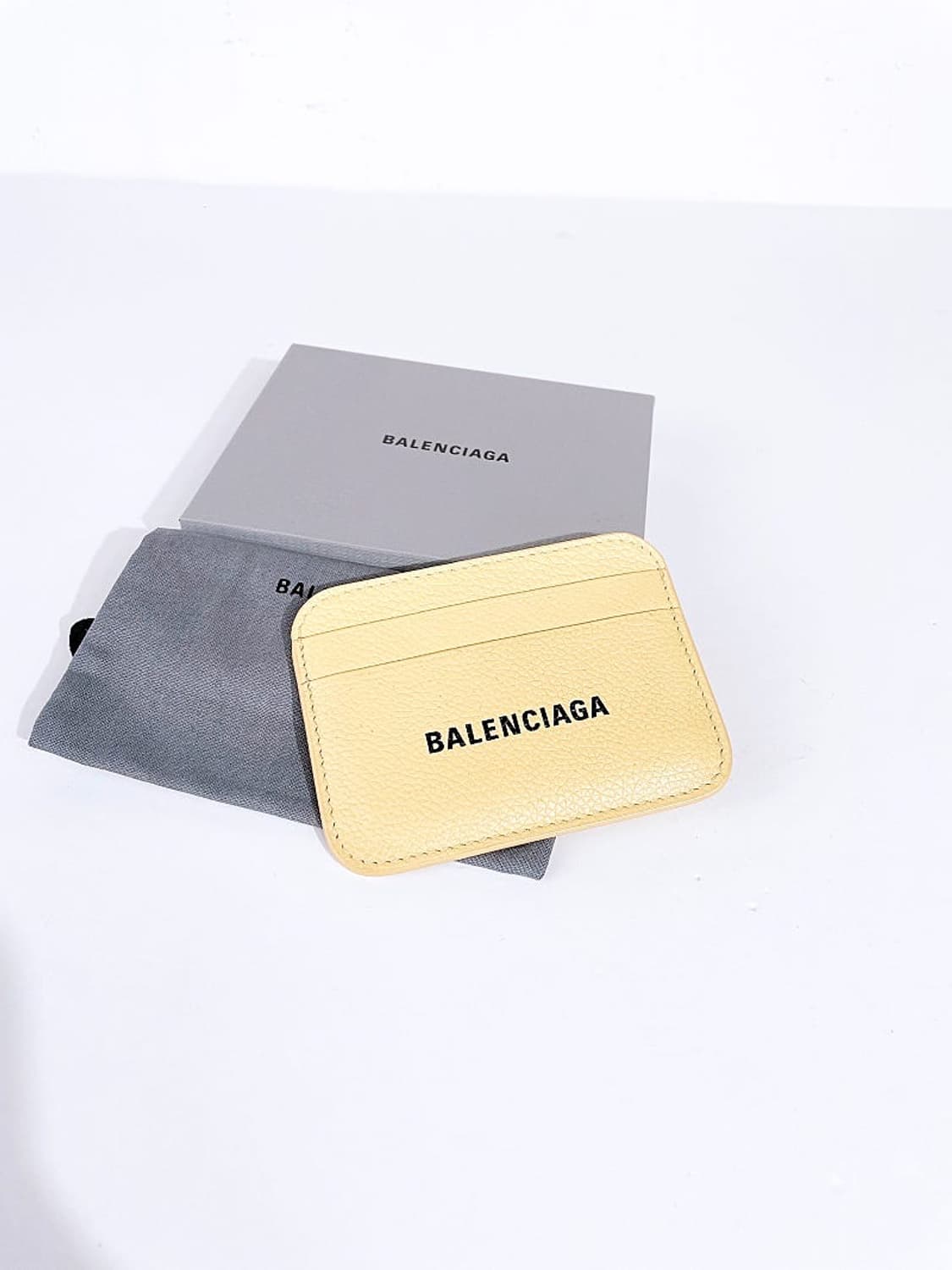 (정품/새상품) 발렌시아가 여성 라임 캐쉬 카드 지갑 상품이미지1