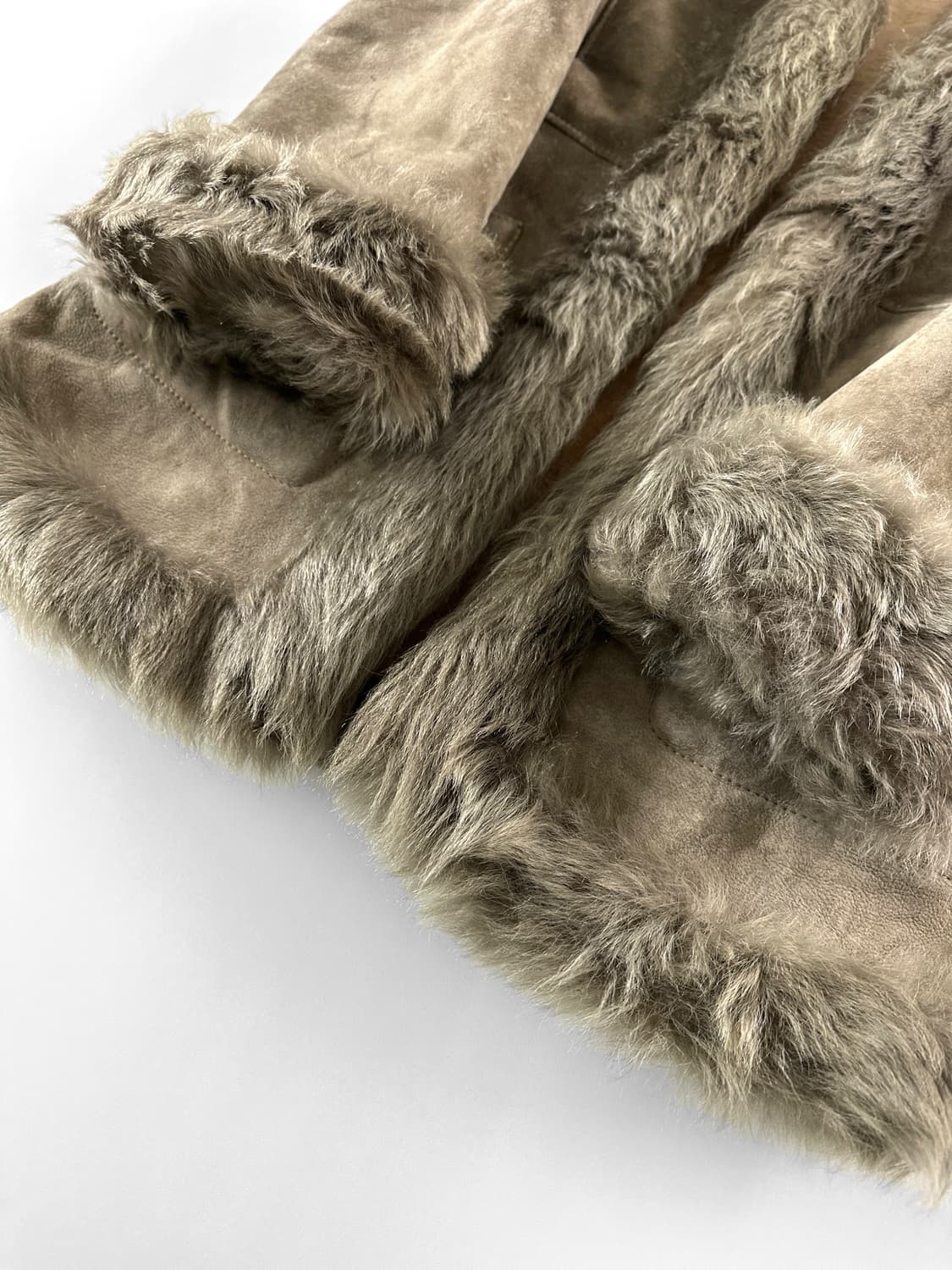 80~90s 빈티지 쉽스킨 시어링 무스탕 코트 상품이미지8