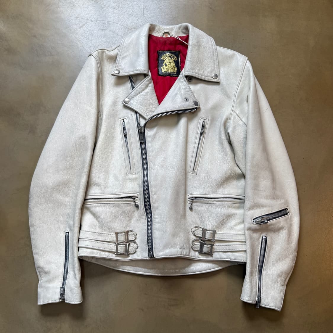 666 레더 영국생산 더블 라이더 레더 자켓  상품이미지1