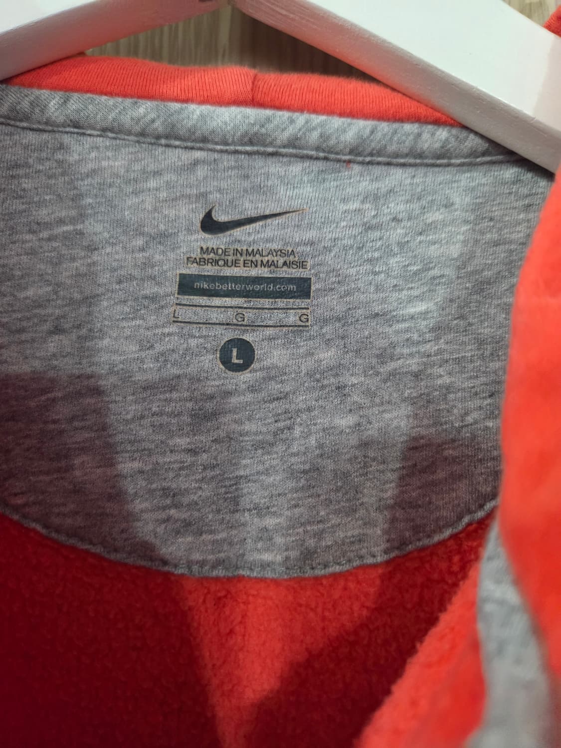 나이키 주황 후드집업 상품이미지3