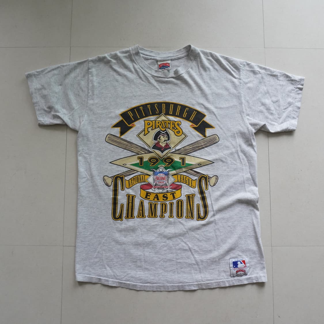 빈티지 90s 너트맥 MLB 피츠버그 파이레츠 티셔츠 XL 상품이미지1