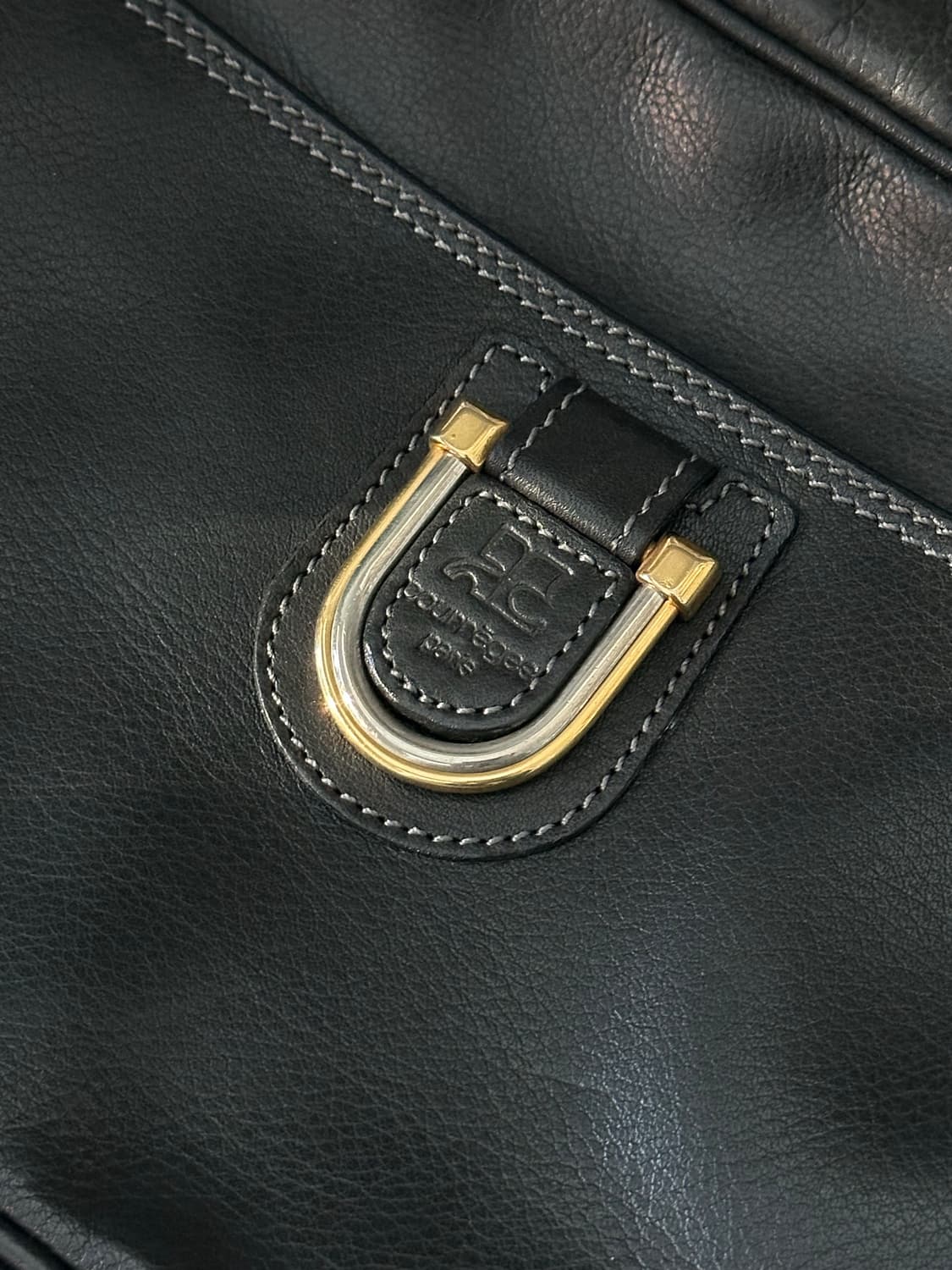 꾸레쥬 빈티지 크로스 가죽 블랙백 상품이미지4