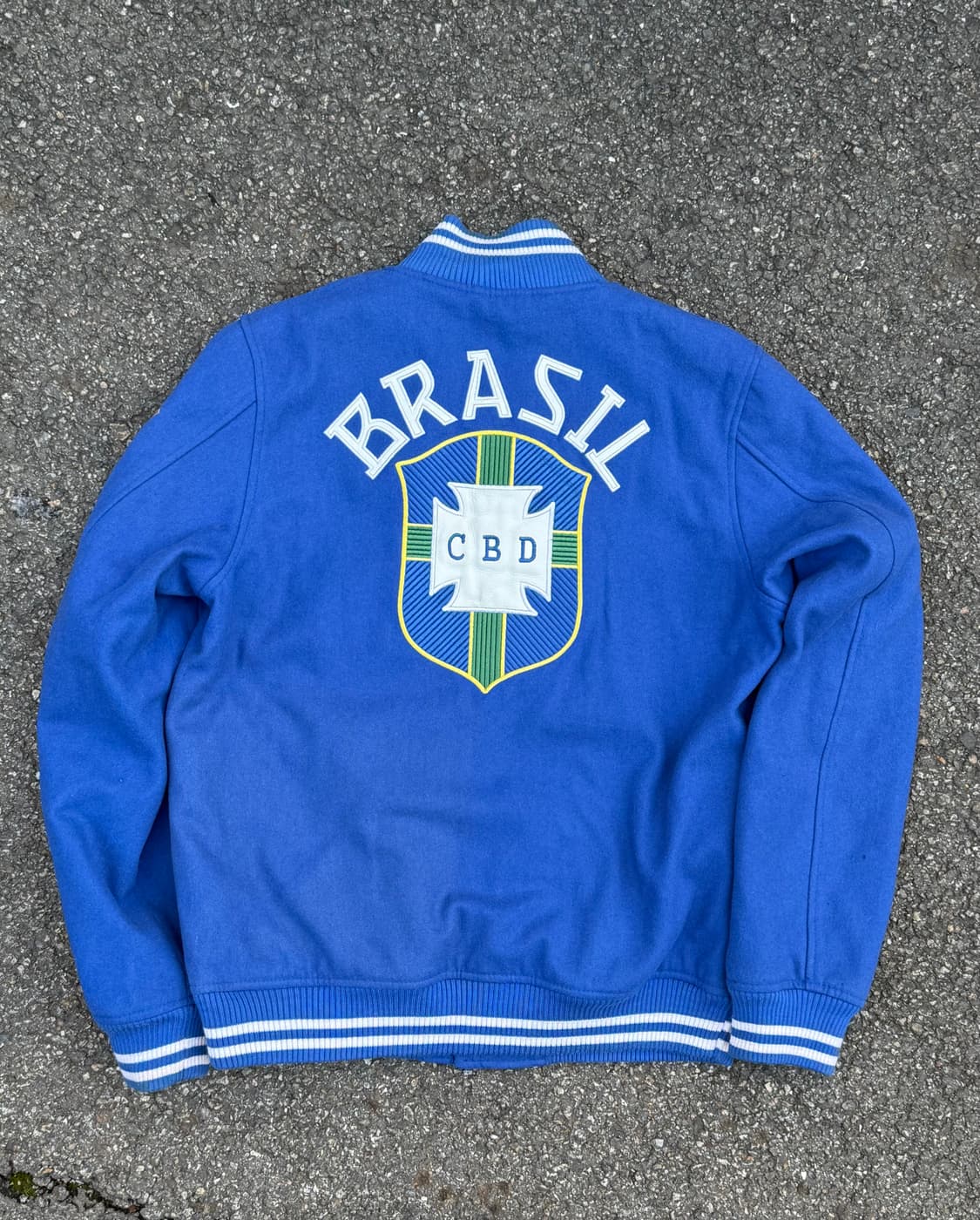 나이키 브라질 축구협회 레더패치 바시티 자켓  상품이미지1