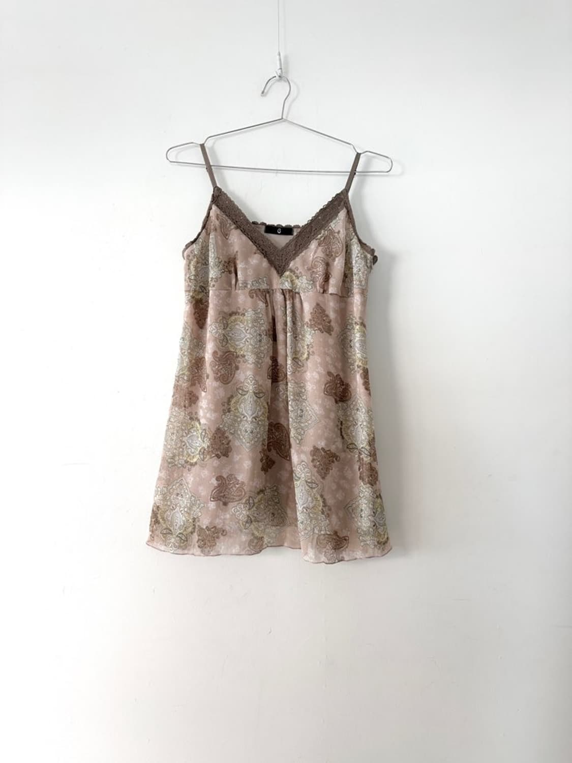 Oriental pattern lace camisole 상품이미지1