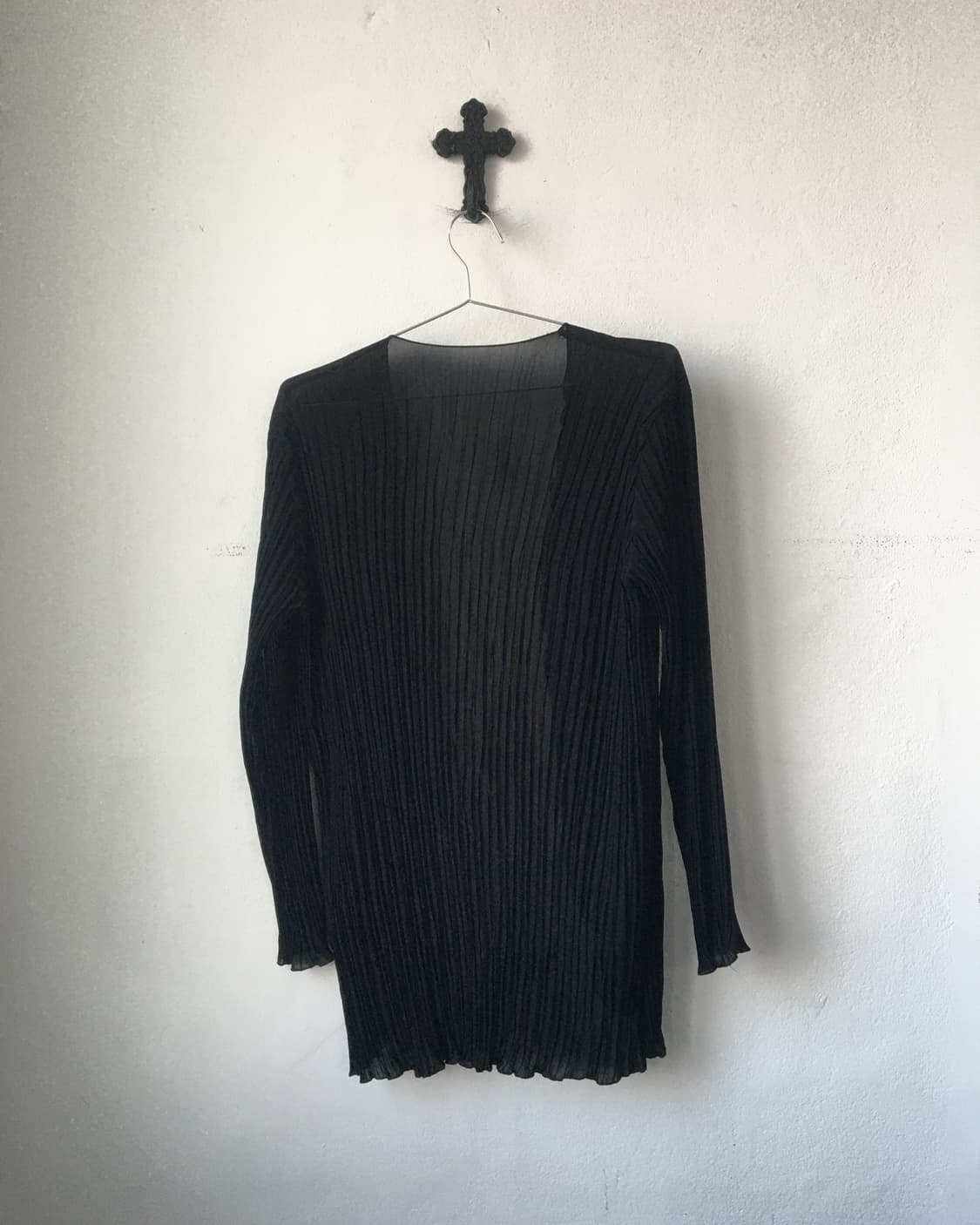 Pleats open cardigan 상품이미지3