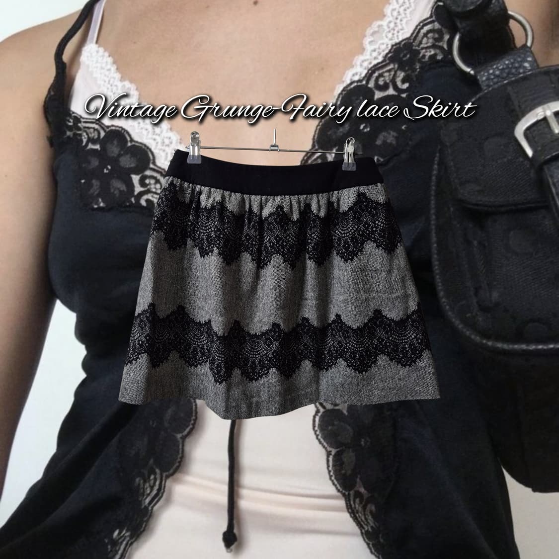 Vintage Grunge-Fairy lace Skirt 상품이미지1