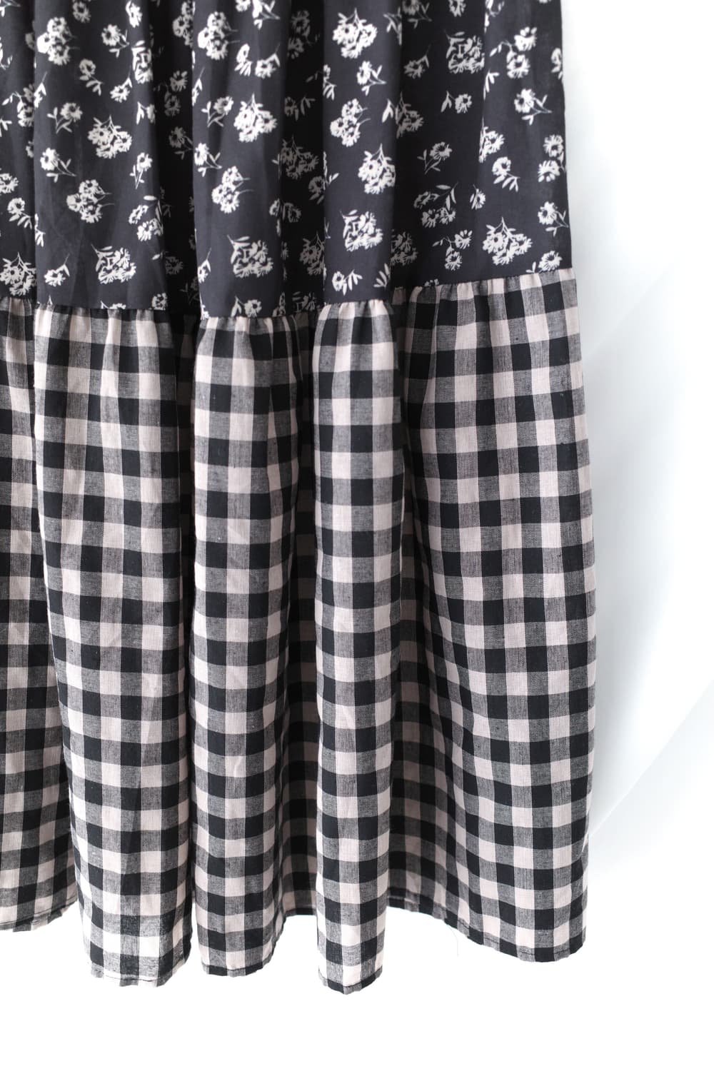 flower check skirt 상품이미지2